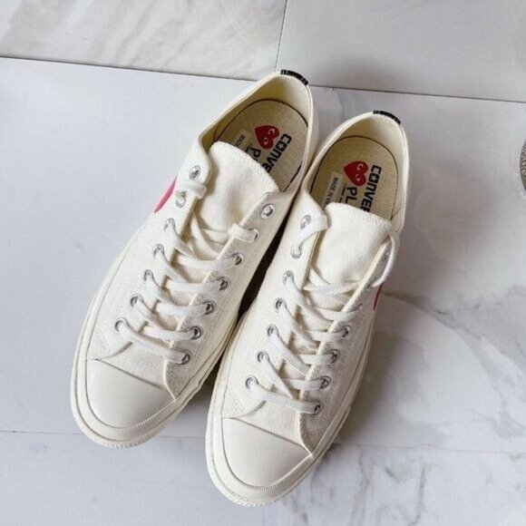 Comme des Garçons PLAY x Converse Chuck Taylor All Star 70 Sneaker Mens US 8 - Picture 4 of 11